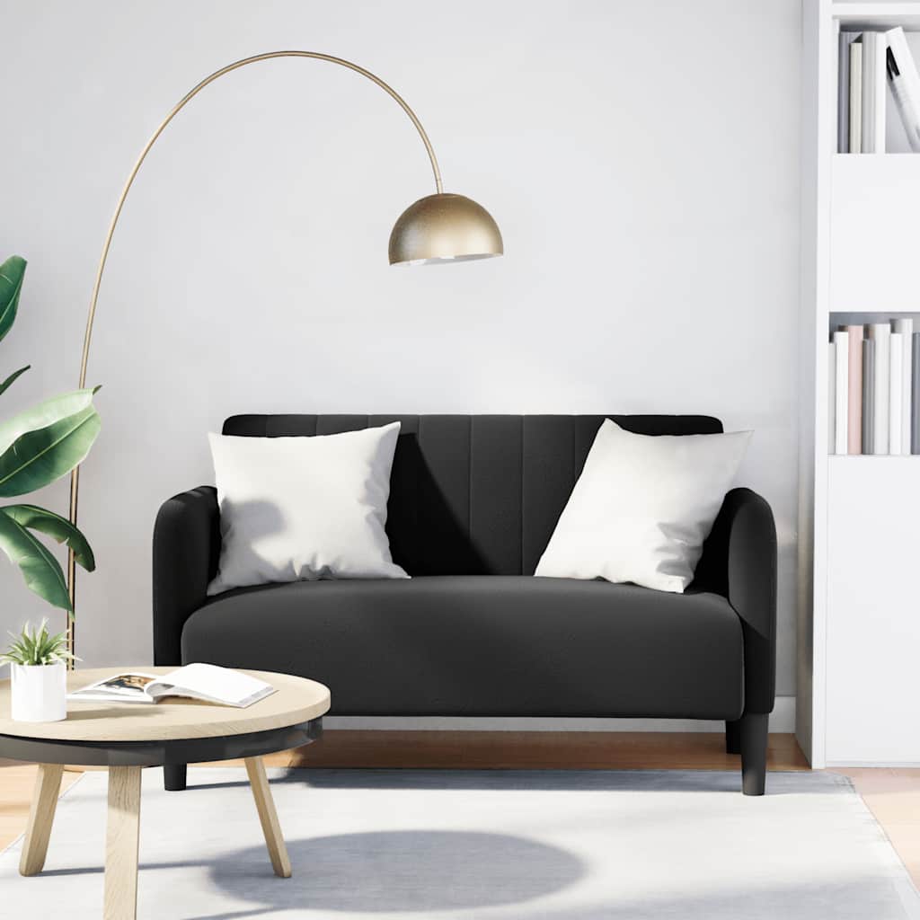 vidaXL Loveseat bank 109 cm fluweel blauw