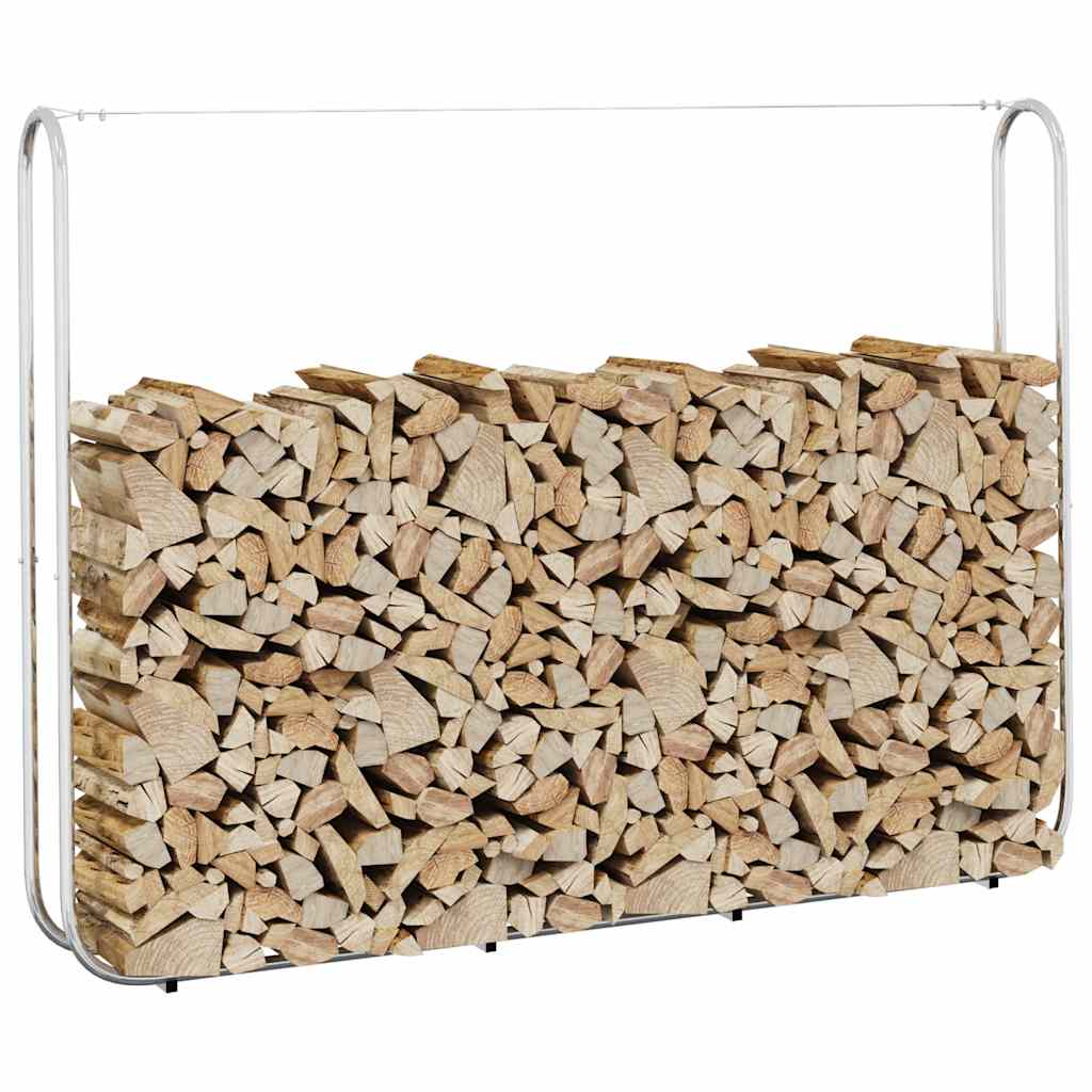 vidaXL Haardhoutrek 100x25x150 cm gegalvaniseerd staal