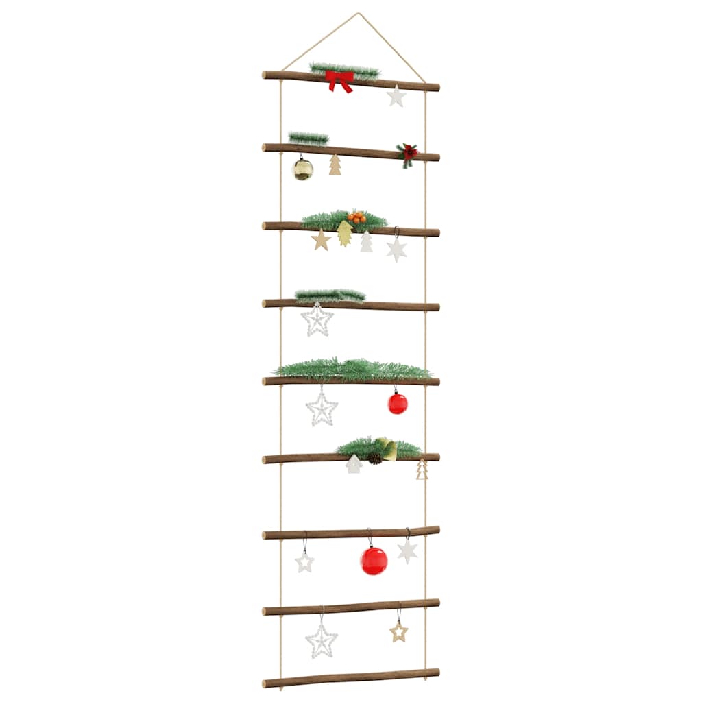 vidaXL Wall Decorations Ladder-shaped 2 pcs 30x100 cm Natural Teak