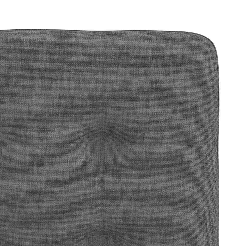 vidaXL Eetkamerstoelen 4 st stof lichtgrijs