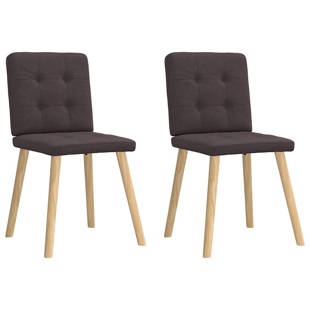 vidaXL Eetkamerstoelen 4 st stof lichtgrijs