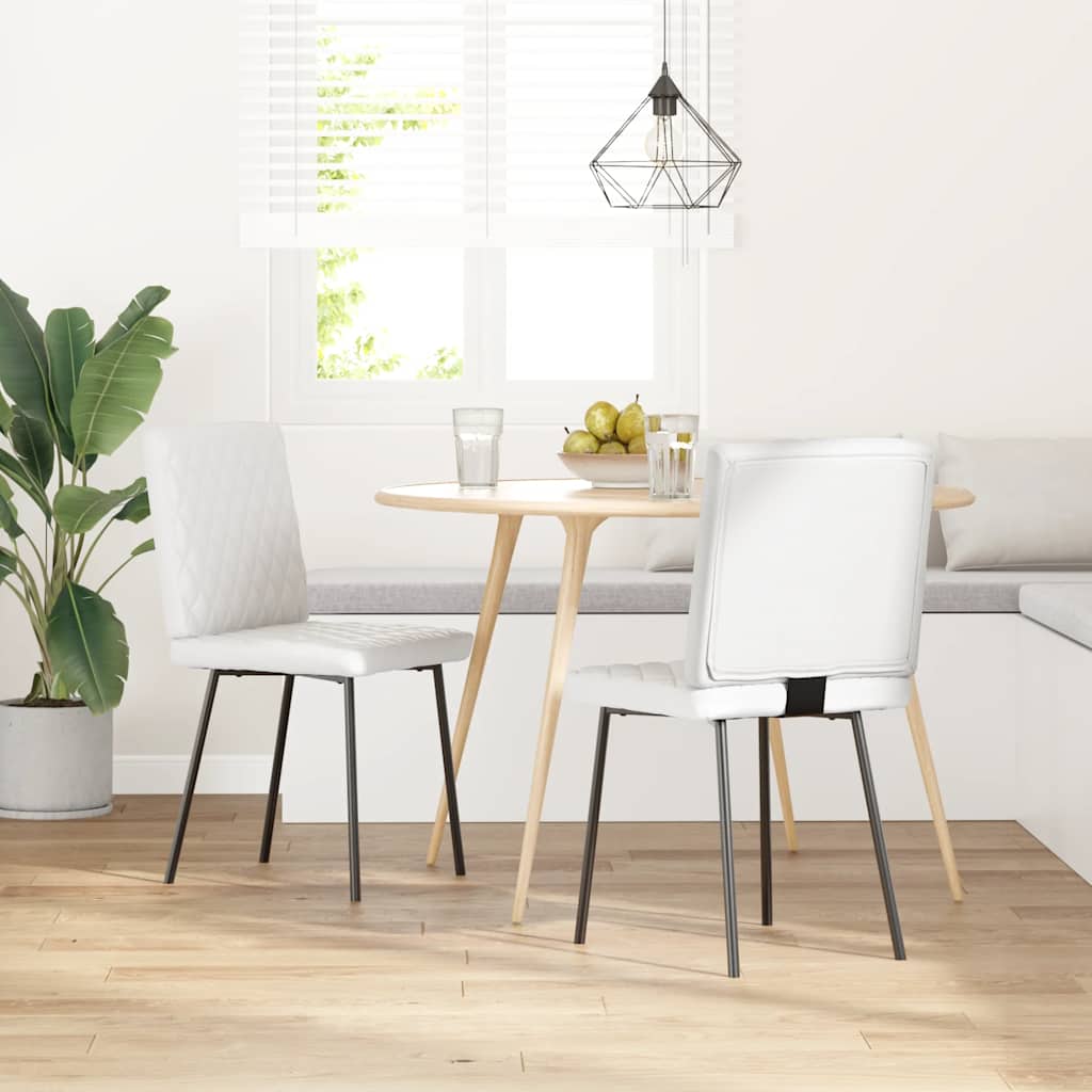 vidaXL Eetkamerstoelen 4 st kunstleer grijs