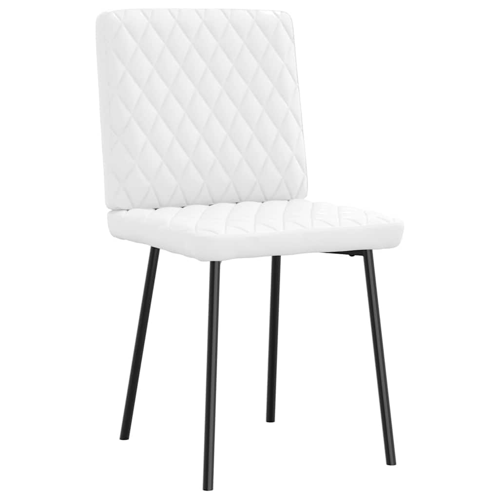 vidaXL Eetkamerstoelen 4 st kunstleer grijs