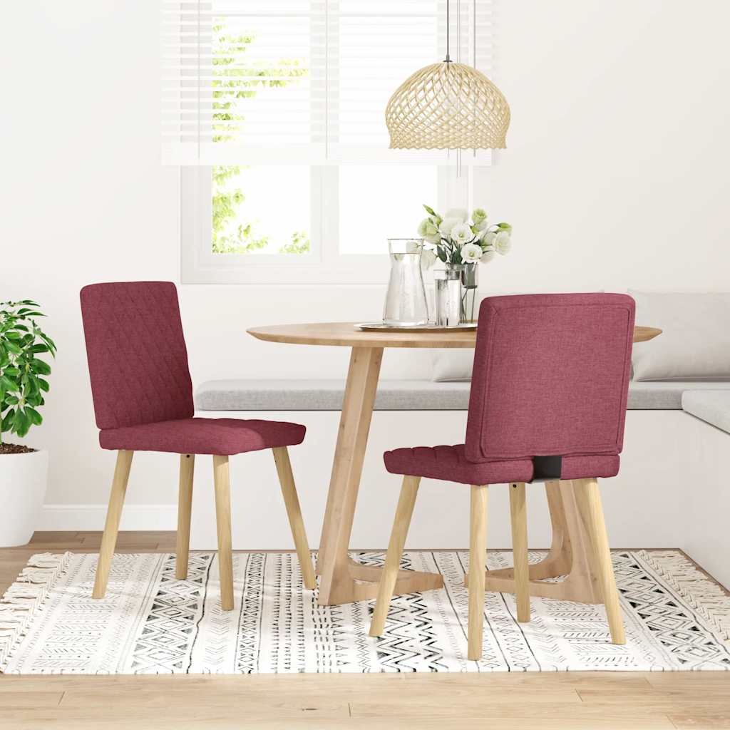 vidaXL Dining Chairs 4 pcs fabric light grey