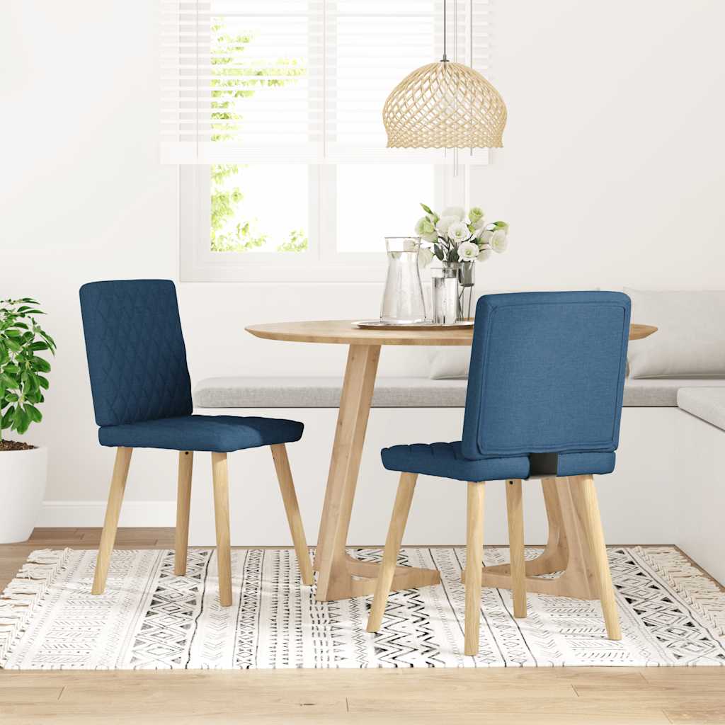 vidaXL Dining Chairs 4 pcs fabric light grey