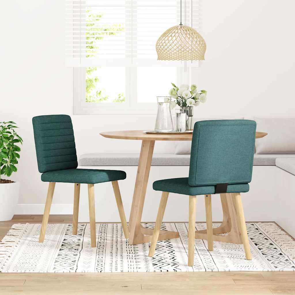 vidaXL Eetkamerstoelen 4 st stof lichtgrijs