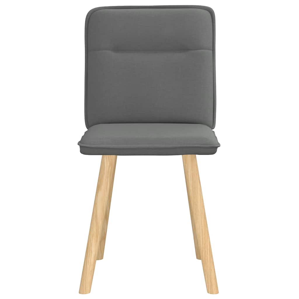 vidaXL Eetkamerstoelen 4 st stof lichtgrijs