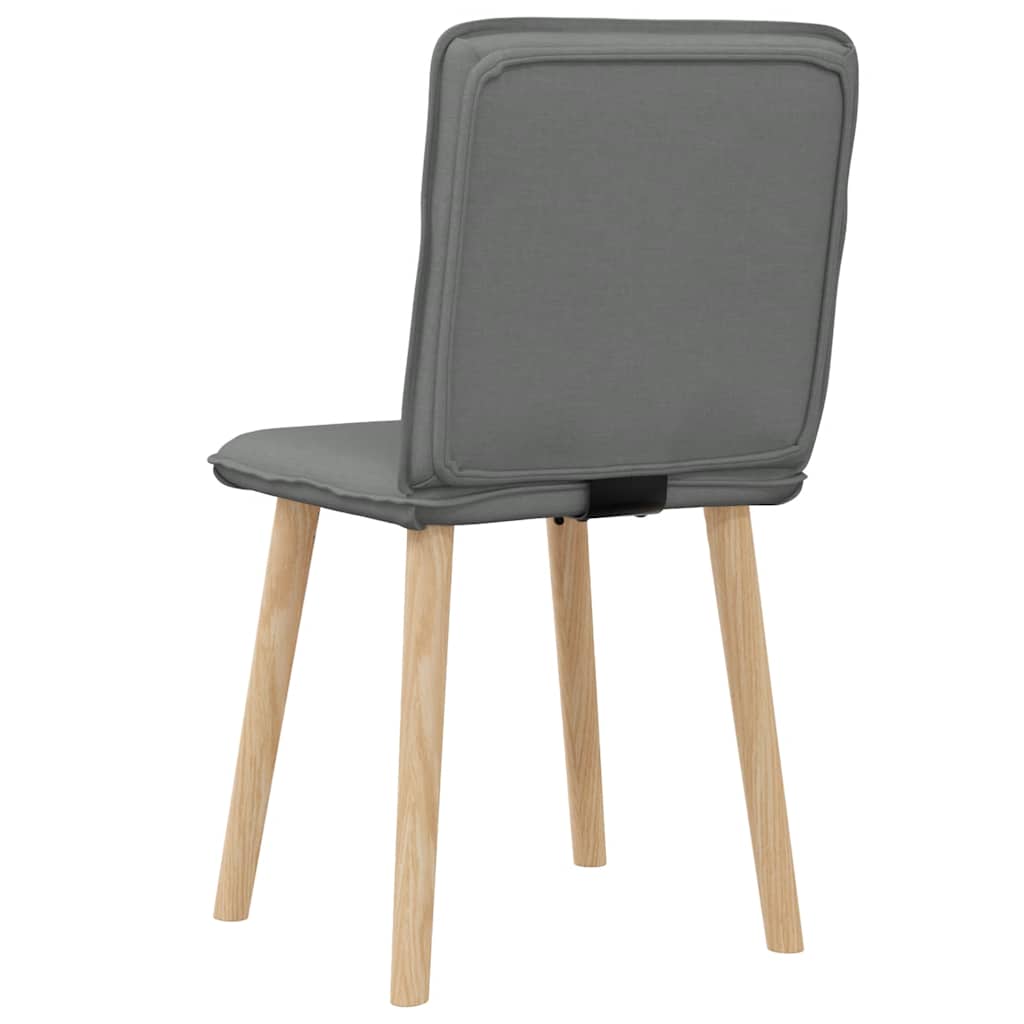 vidaXL Eetkamerstoelen 4 st stof lichtgrijs