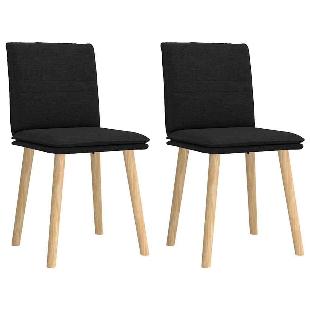 vidaXL Eetkamerstoelen 4 st stof lichtgrijs