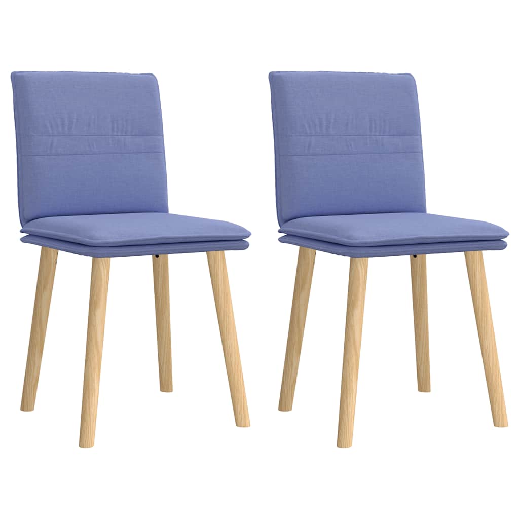 vidaXL Eetkamerstoelen 4 st stof lichtgrijs