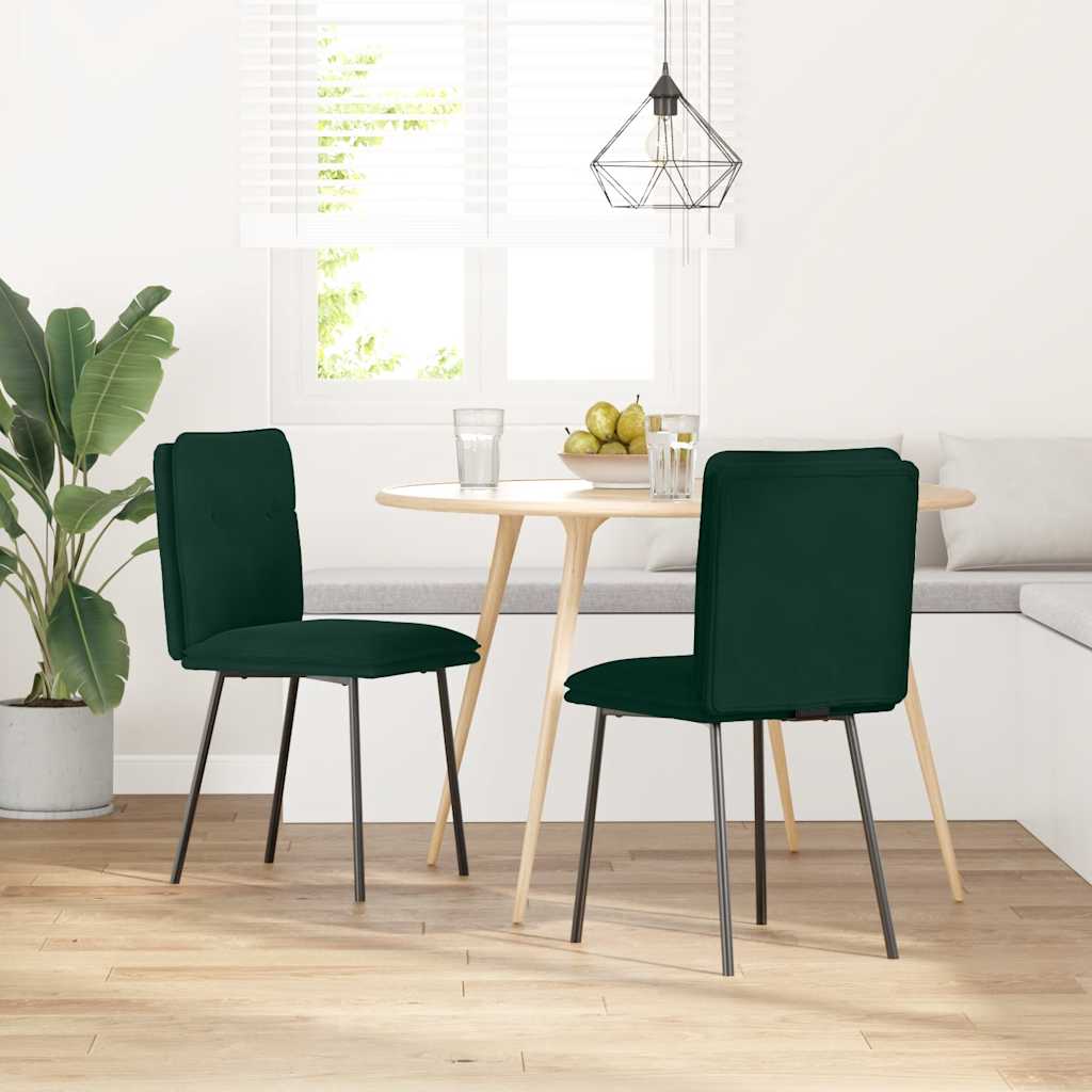 vidaXL Eetkamerstoelen 4 st fluweel lichtgrijs