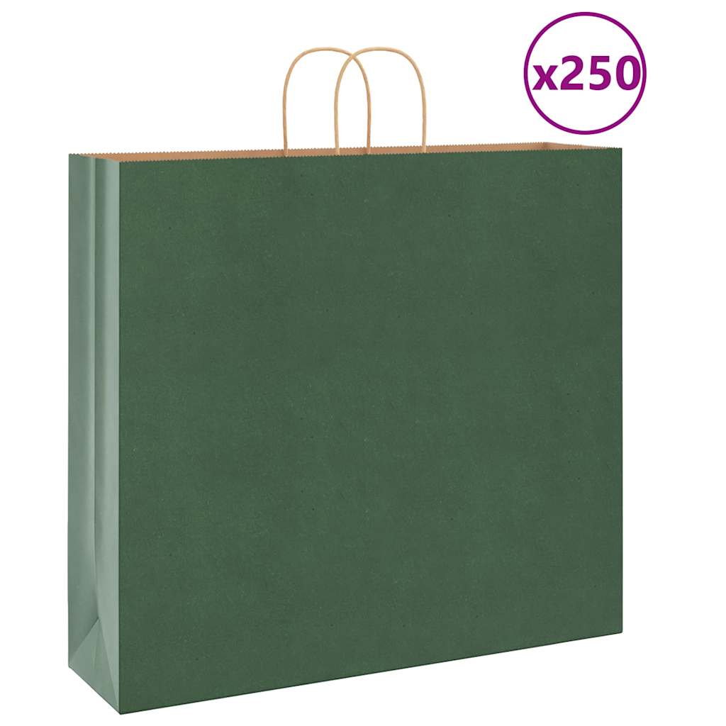 vidaXL Papieren zakken 50 st met hengsels 18x8x22 cm bruin