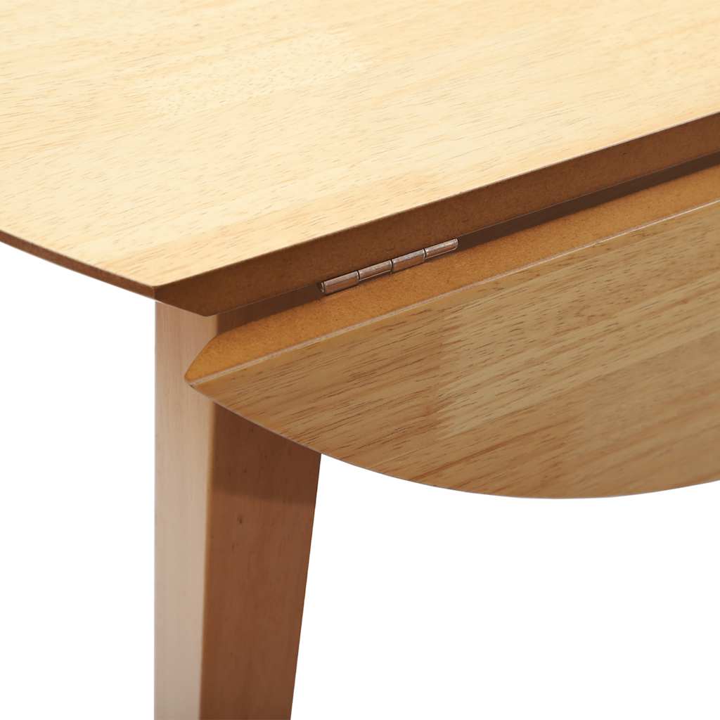 vidaXL Eettafel bruin massief hout rubber