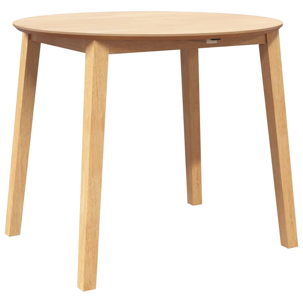 vidaXL Eettafel bruin massief hout rubber