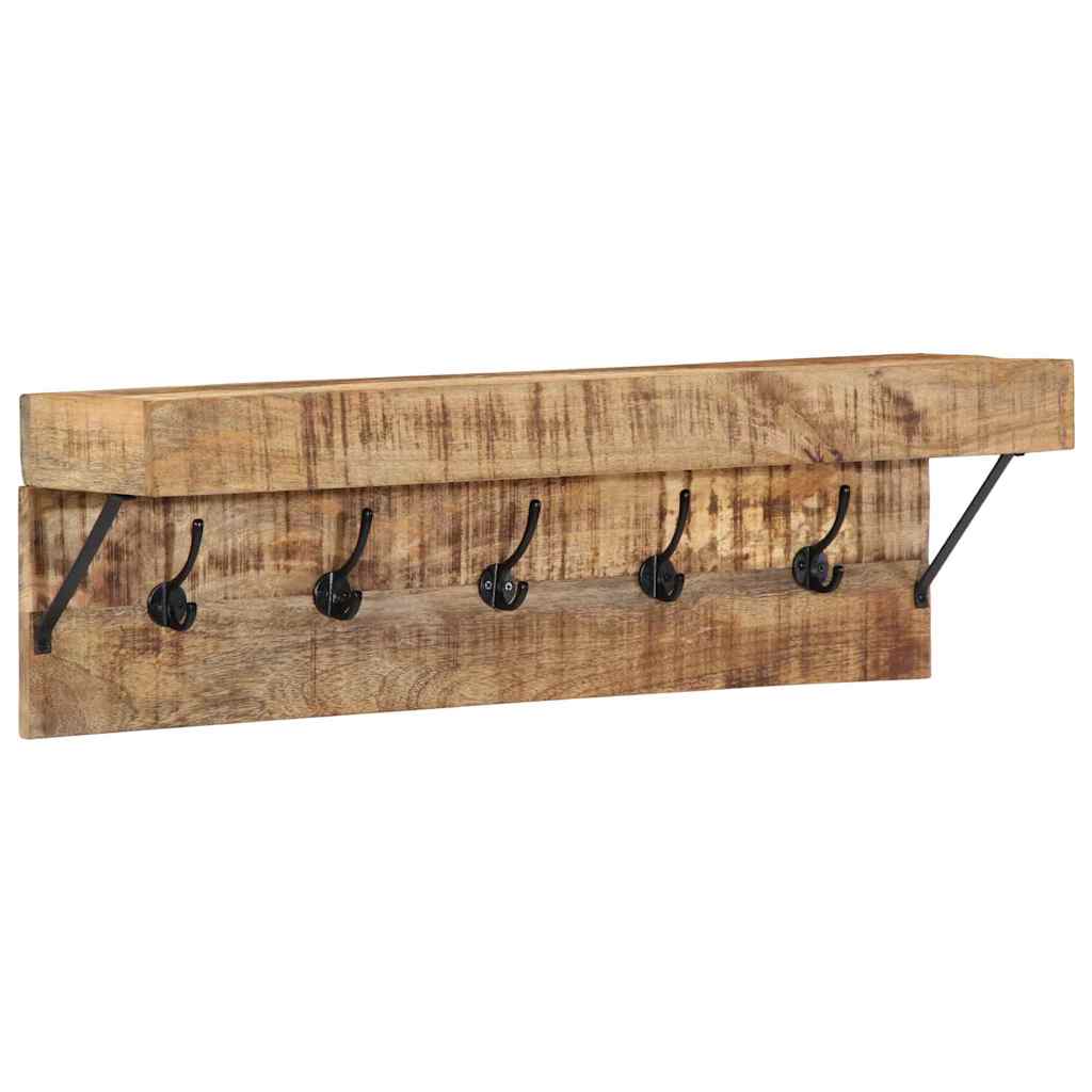 vidaXL Kapstok met plank Bruin 73 x 19 x 23 cm Massief acaciahout