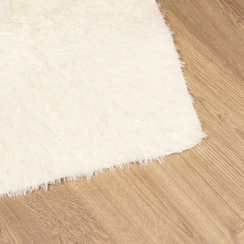 vidaXL Hoogpolig vloerkleed NAVARRA 60x100 cm polyester beige