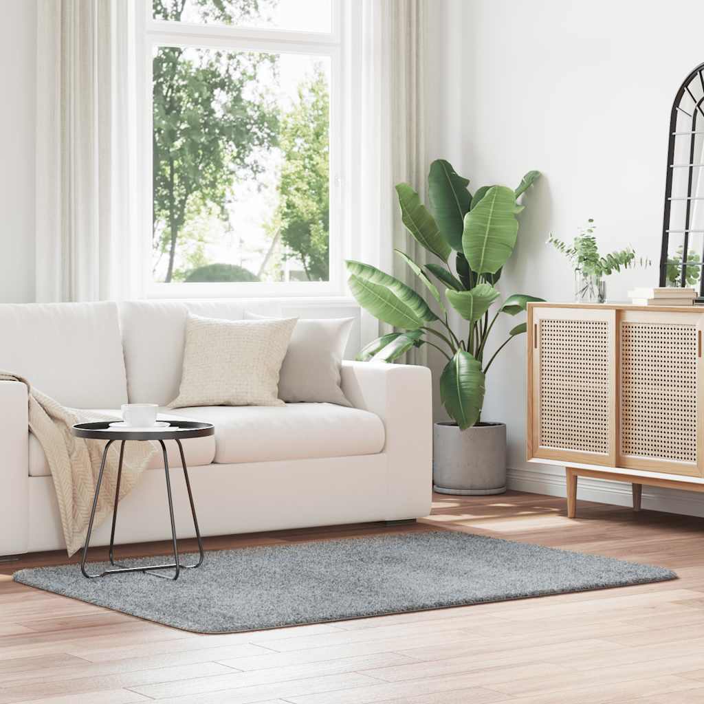 vidaXL Hoogpolig vloerkleed NAVARRA 60x100 cm polyester beige