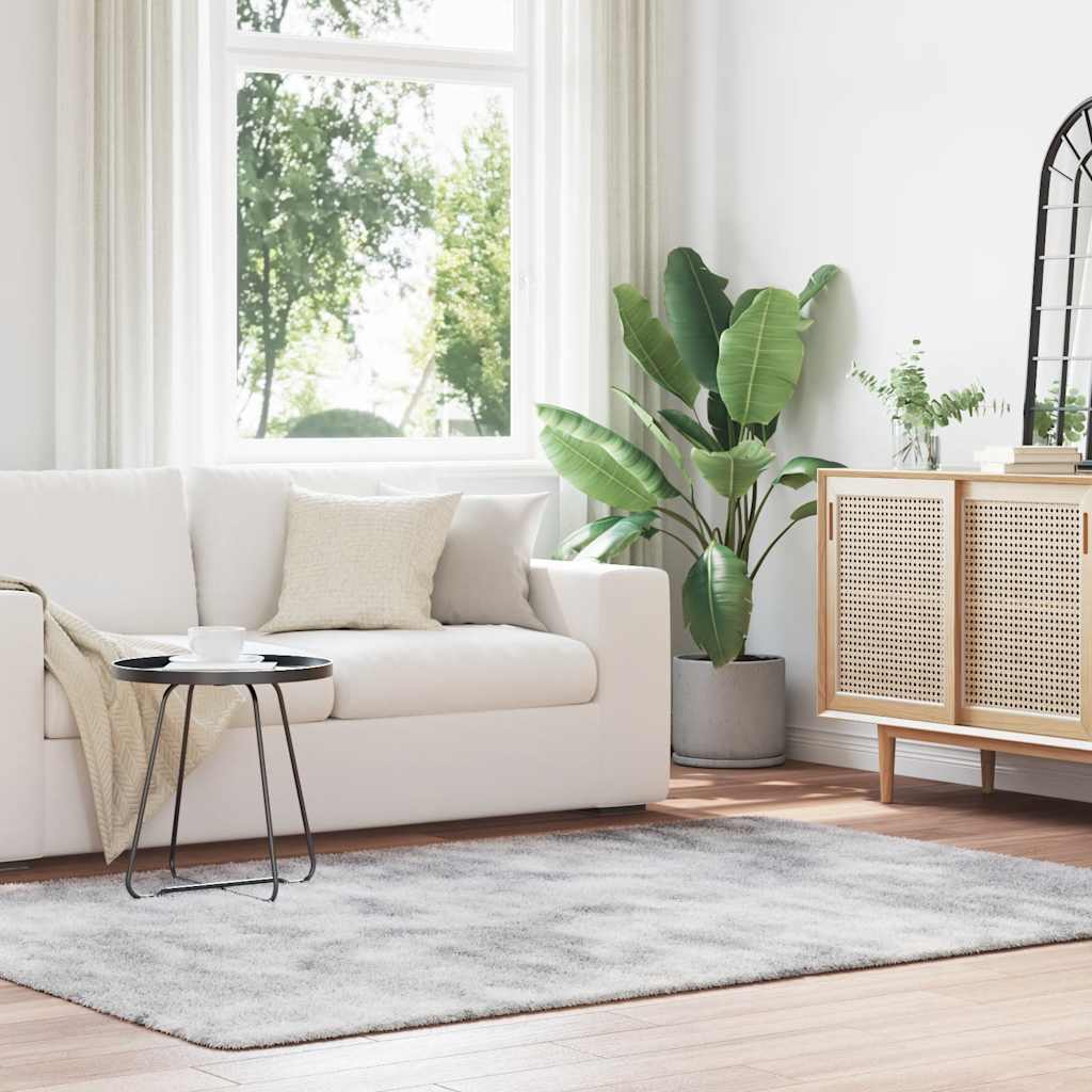 vidaXL Hoogpolig vloerkleed NAVARRA 60x100 cm polyester beige