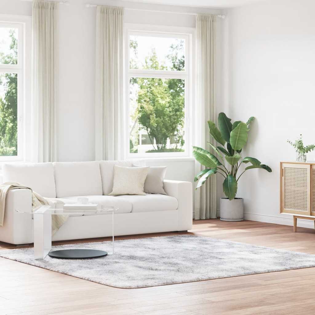 vidaXL Hoogpolig vloerkleed NAVARRA 60x100 cm polyester beige