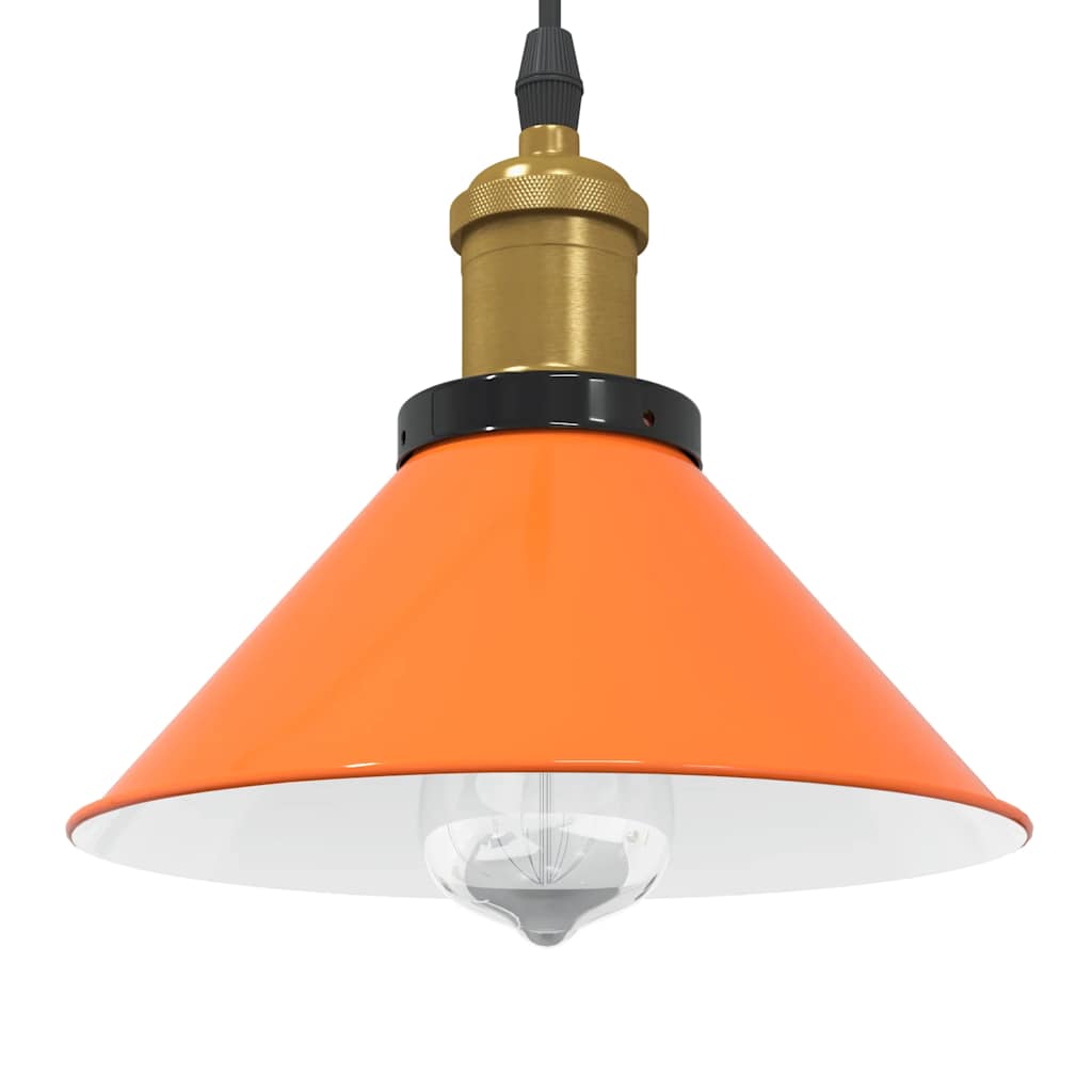 vidaXL Hanglamp in hoogte verstelbaar E27 Ø22 cm metaal glanzend zwart