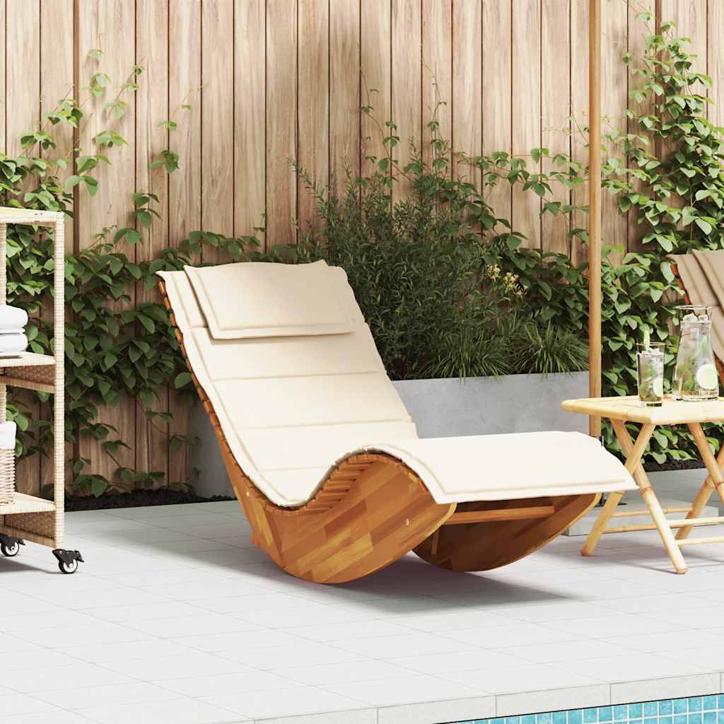 vidaXL Rocking sun loungers 2 pcs acacia wood