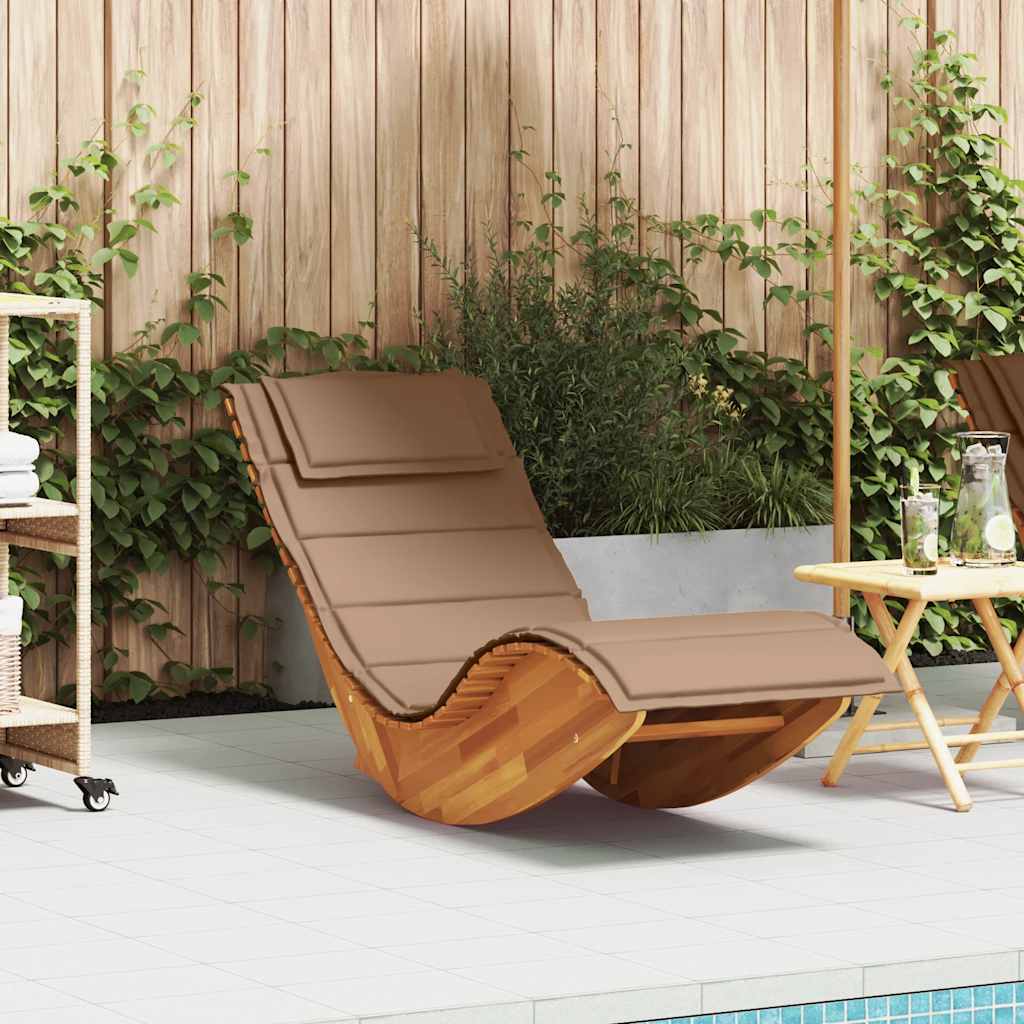 vidaXL Rocking sun loungers 2 pcs acacia wood