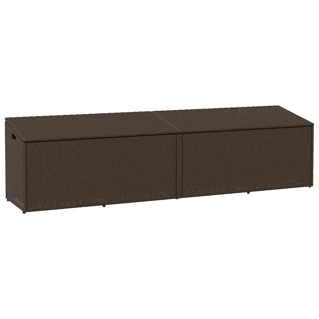vidaXL Tuinbox Zwart 110x50x58 cm Poly Rattan
