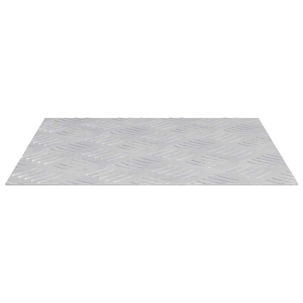 vidaXL Trap Tread Vierkant 2 pcs Zilver 20 x 20 cm Aluminium