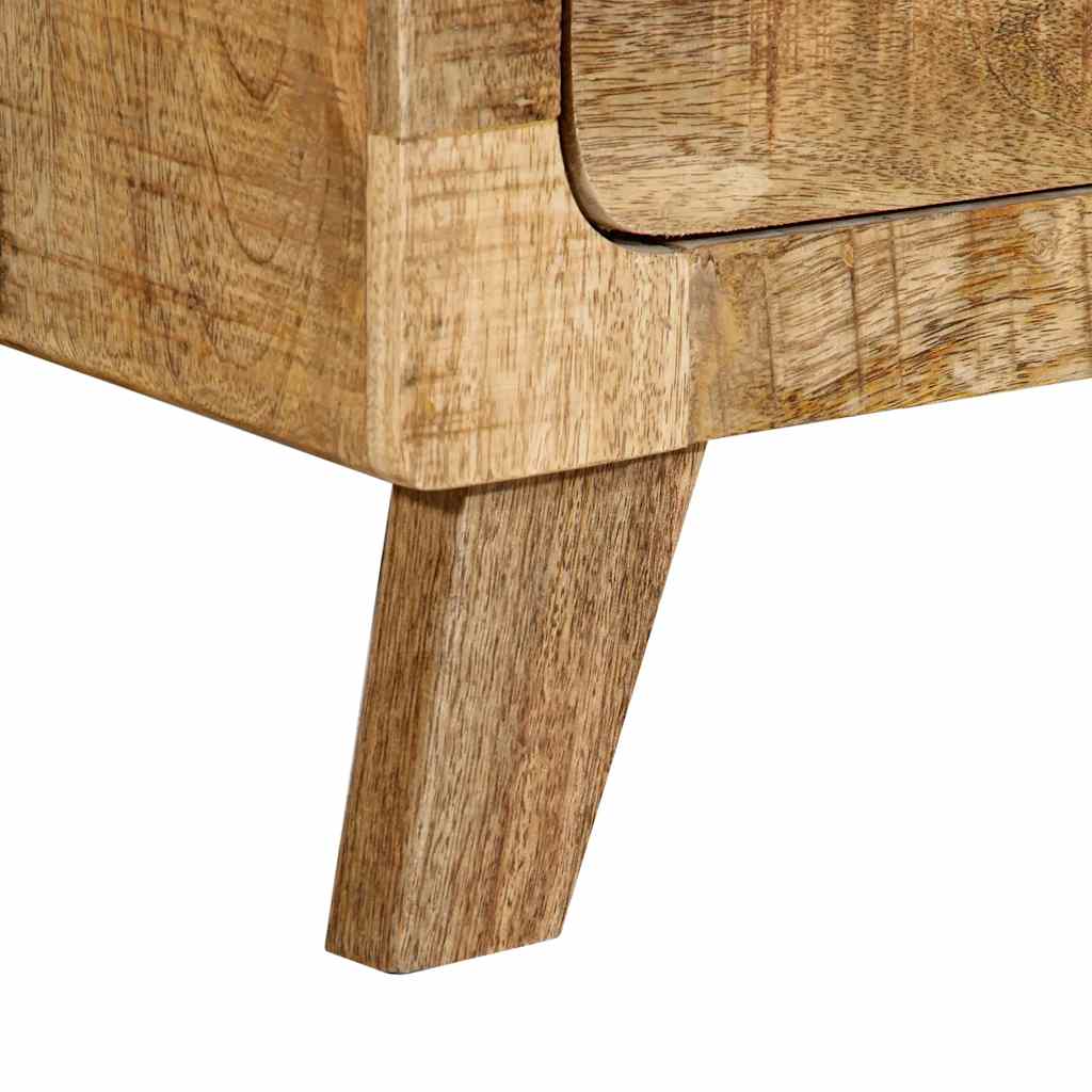 vidaXL Bedside Cabinet 40x32x46 cm Solid Rough Mango Wood