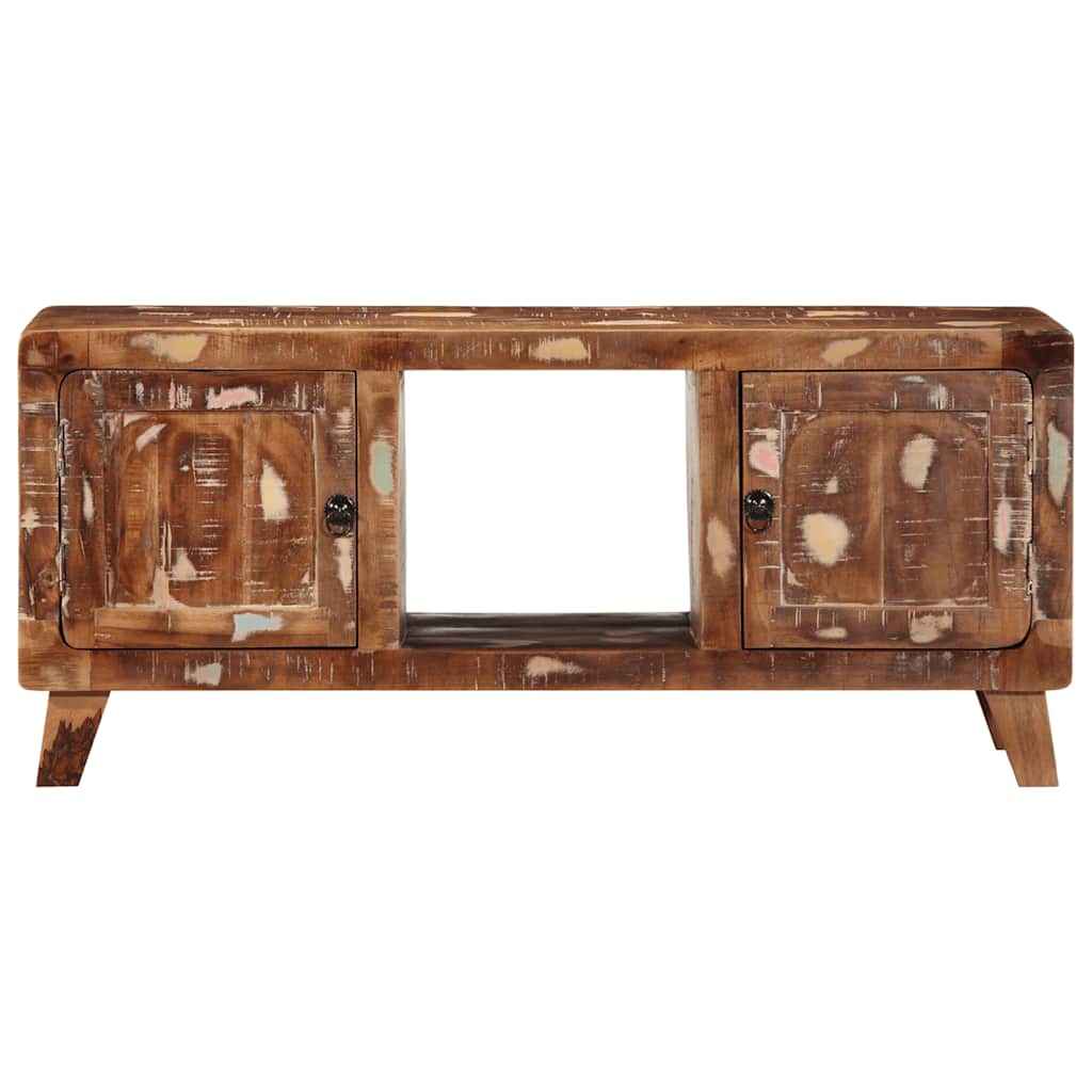 vidaXL Tv-meubel 105x46x32 cm massief ruw mangohout