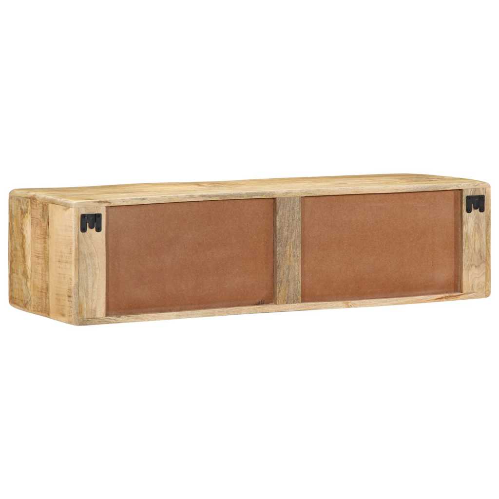 vidaXL Tv-wandmeubel 100x32x25 cm massief hout ruw mangohout