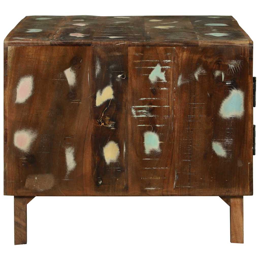 vidaXL Salontafel Multikleur 80 x 54 x 45 cm Massief Gerecycleerd Hout