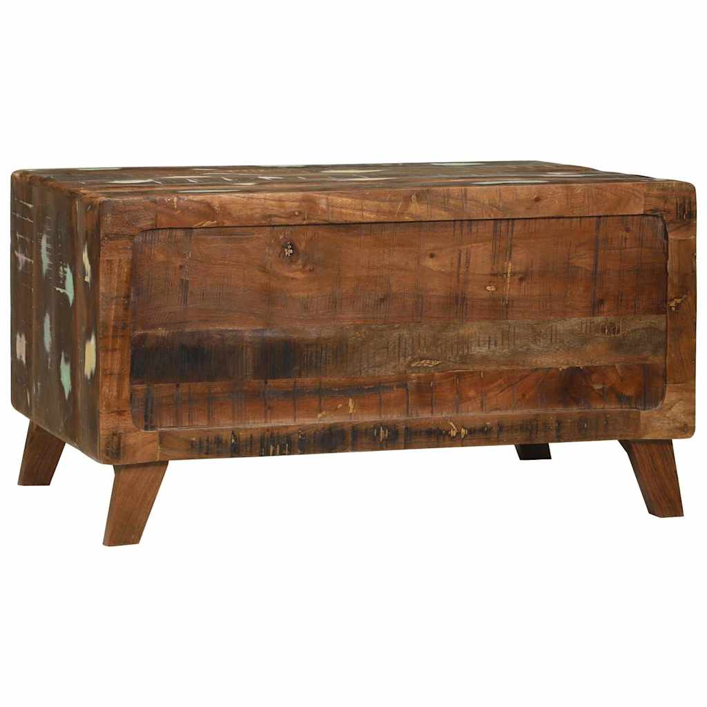 vidaXL Salontafel Multikleur 80 x 54 x 45 cm Massief Gerecycleerd Hout