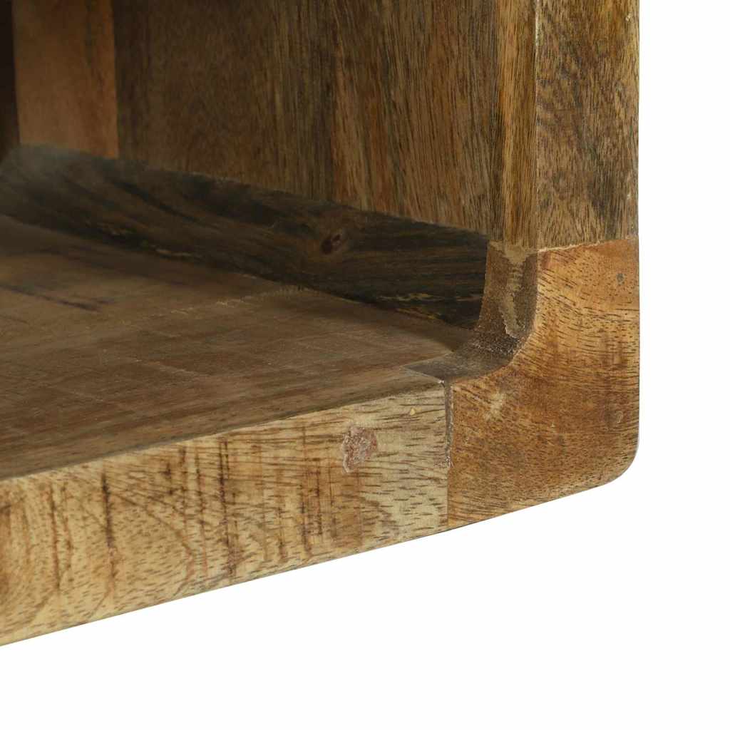 vidaXL TV cabinet set with storage shelf 3 pcs Brown Solid mango wood