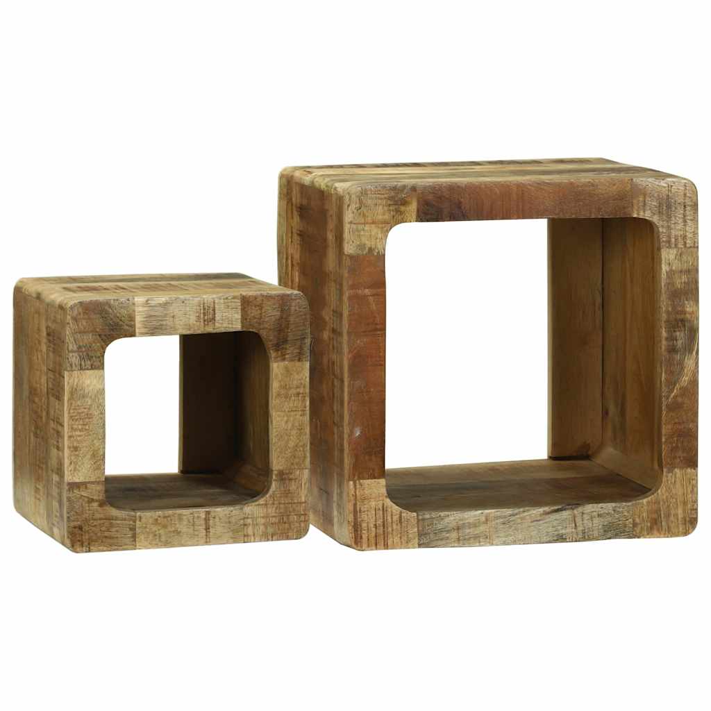 vidaXL TV Cabinets 2 pcs Brown 36 x 30 x 36 cm Solid Mango Wood