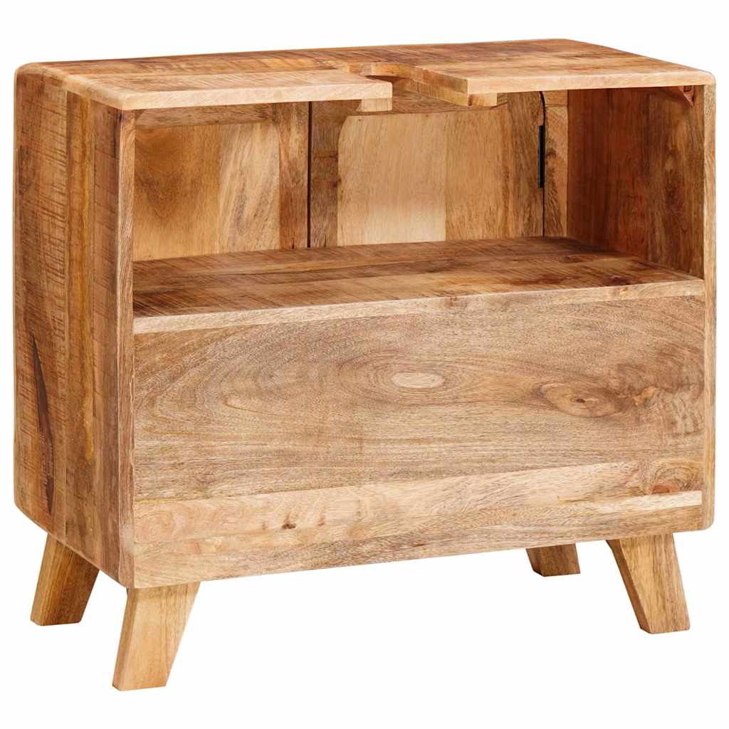 vidaXL Badkamerkast Bruin Massief mangohout en engineered hout