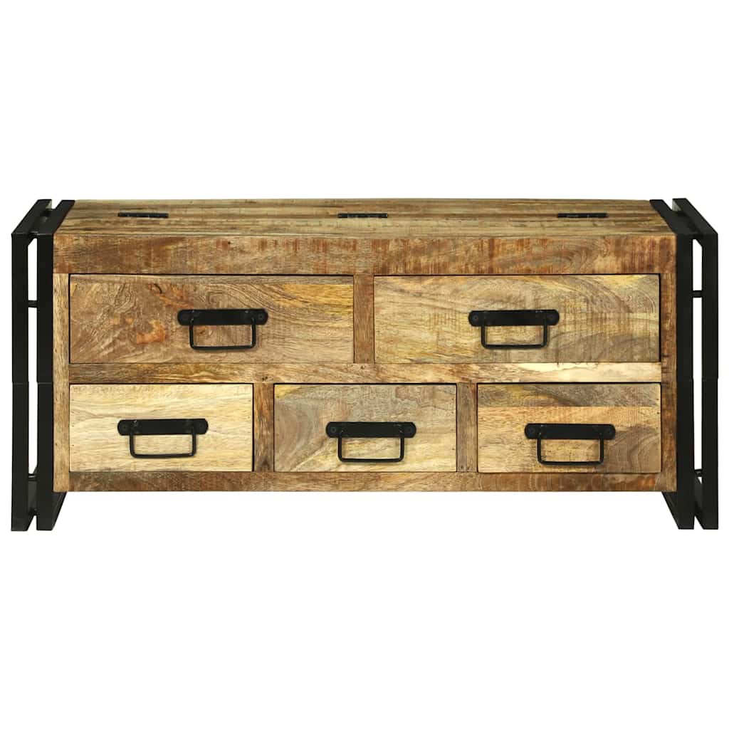 vidaXL Salontafel met lade Bruin 90 x 50 x 38 cm Massief Mango Hout