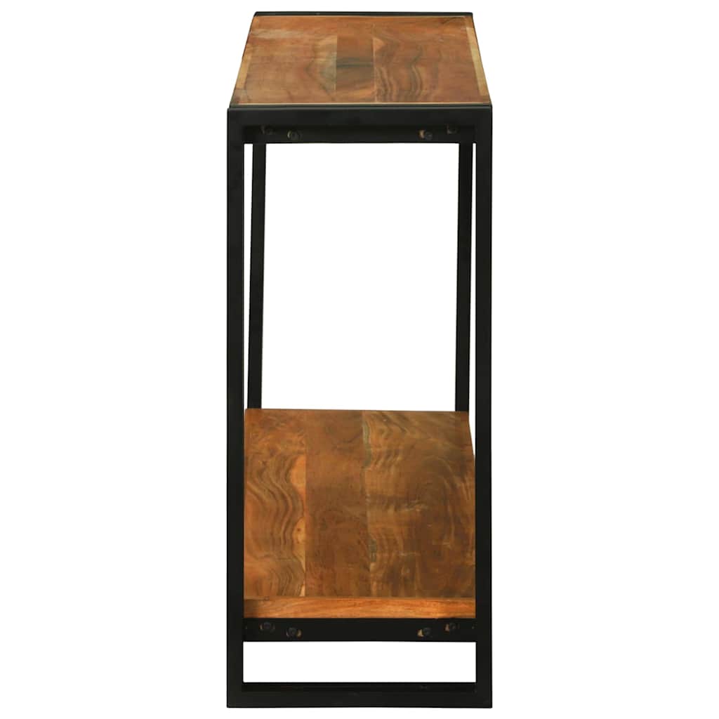 vidaXL Console Table with Shelf Brown 120 x 33 x 75 cm Solid Mango Wood
