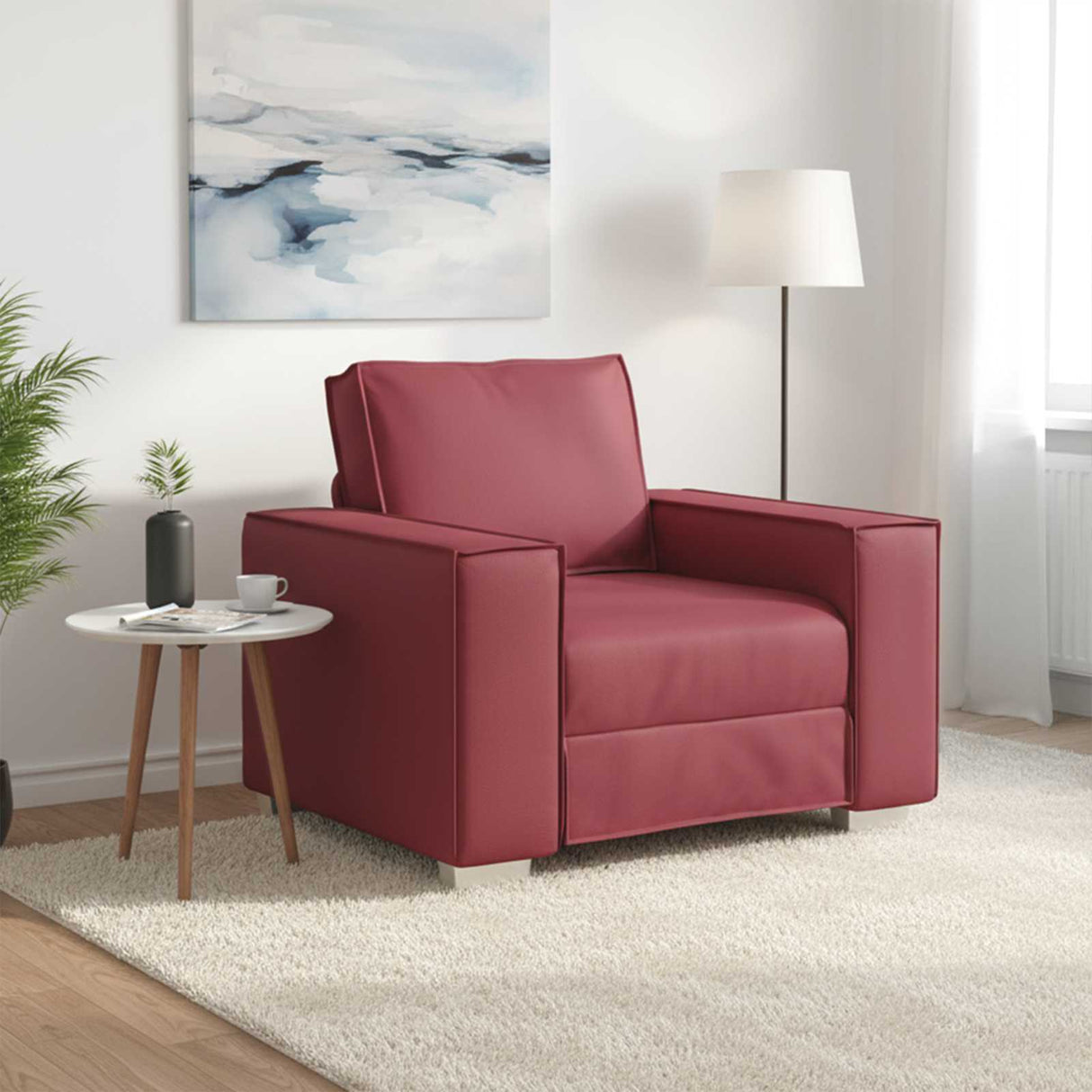 vidaXL Bank Crème 99 x 80 x 84 cm Stof