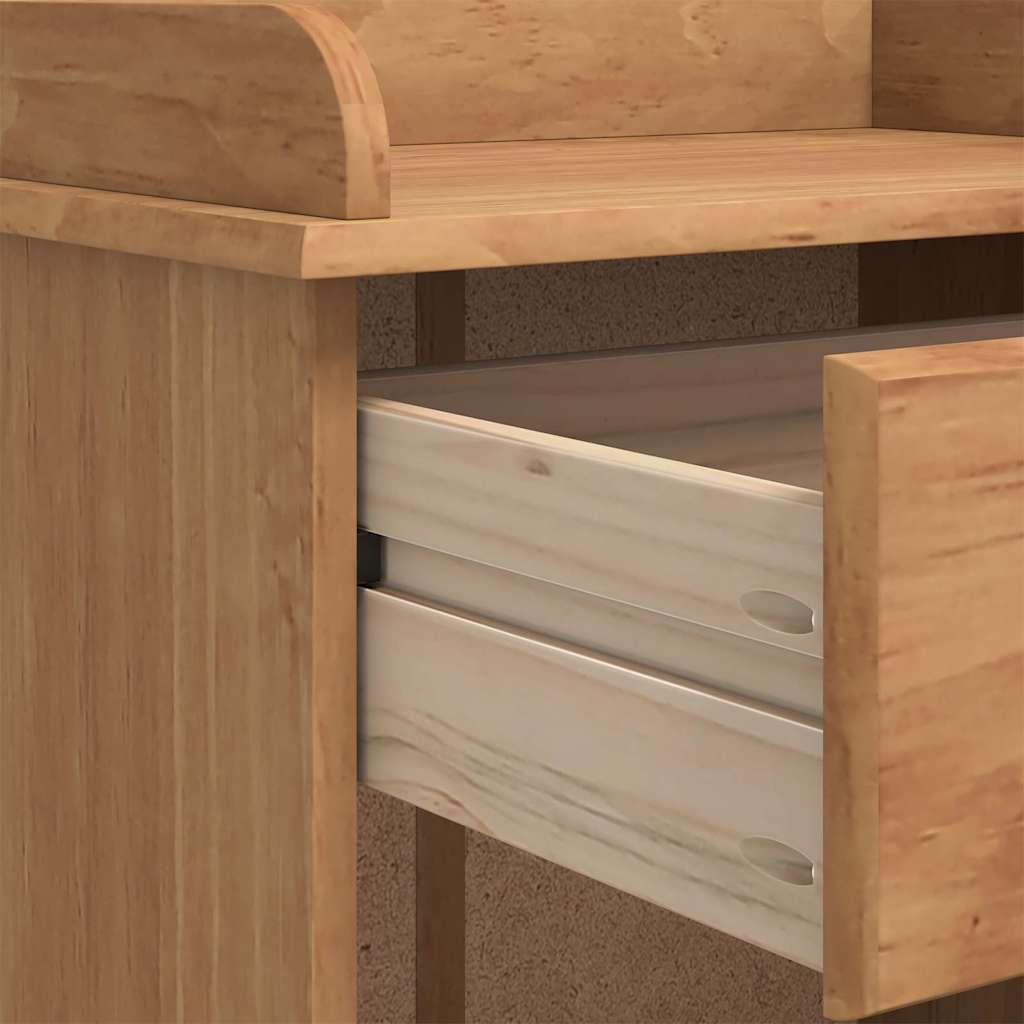 vidaXL Wijnkast ASKIM Honingwas 57 x 37 x 114 cm Massief grenenhout