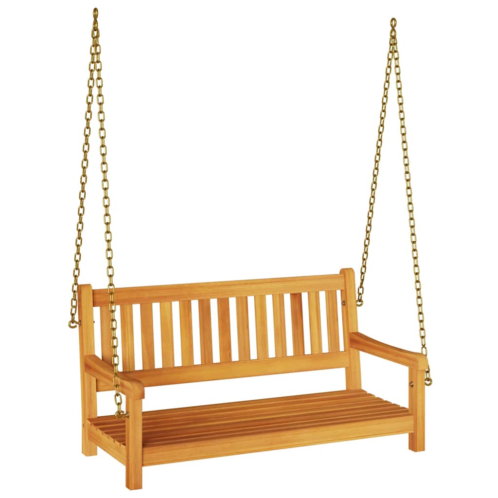 vidaXL Schommelbank Bruin 110 x 56 x 58.5 cm Massief Acacia Hout