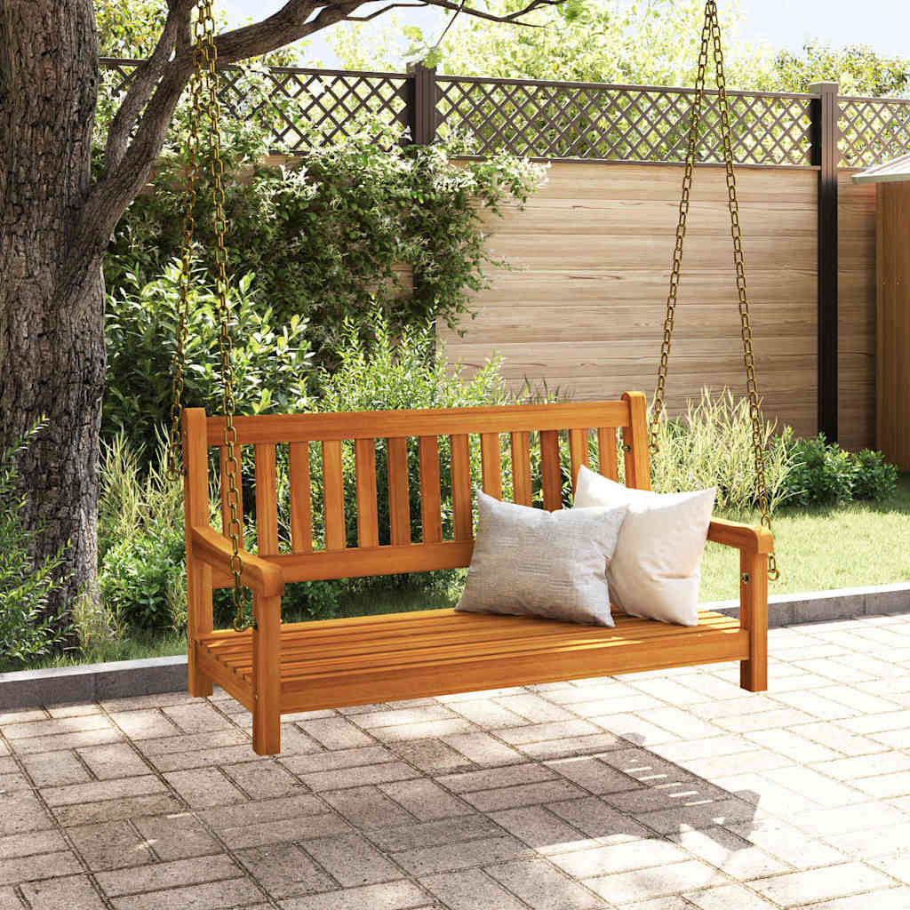 vidaXL Schommelbank Bruin 110 x 56 x 58.5 cm Massief Acacia Hout
