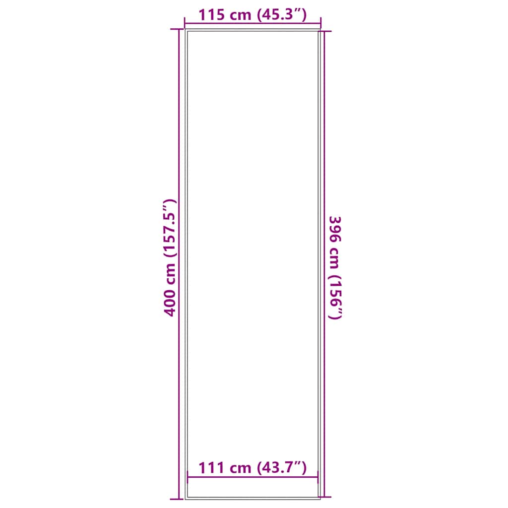 vidaXL Deurmat 40x60 cm antracietkleurig