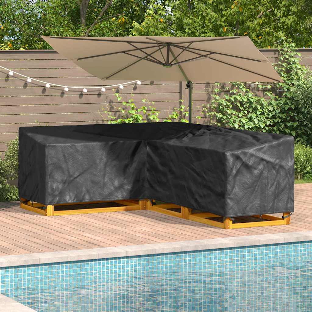 vidaXL Meubelbescherming Zwart 220 x 220 x 80 cm 210D Oxford stof