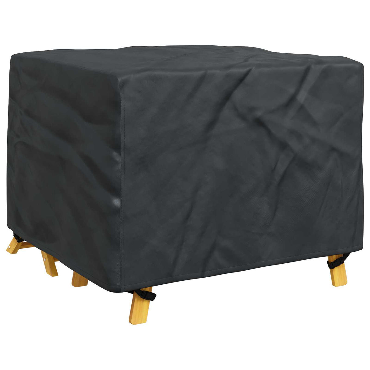 vidaXL Furniture Cover Solid Black 100 x 100 x 70 cm 210D