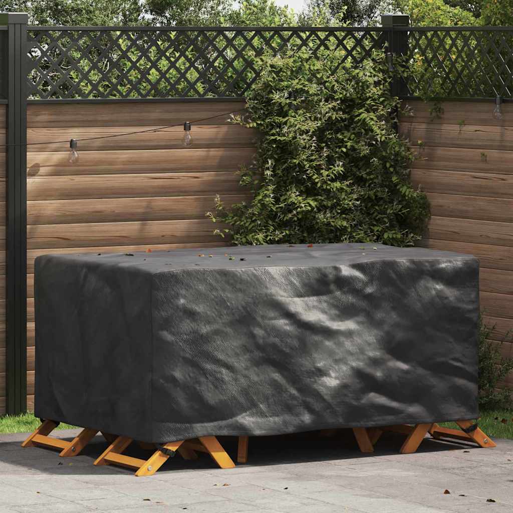 vidaXL Furniture Cover Solid Black 100 x 100 x 70 cm 210D