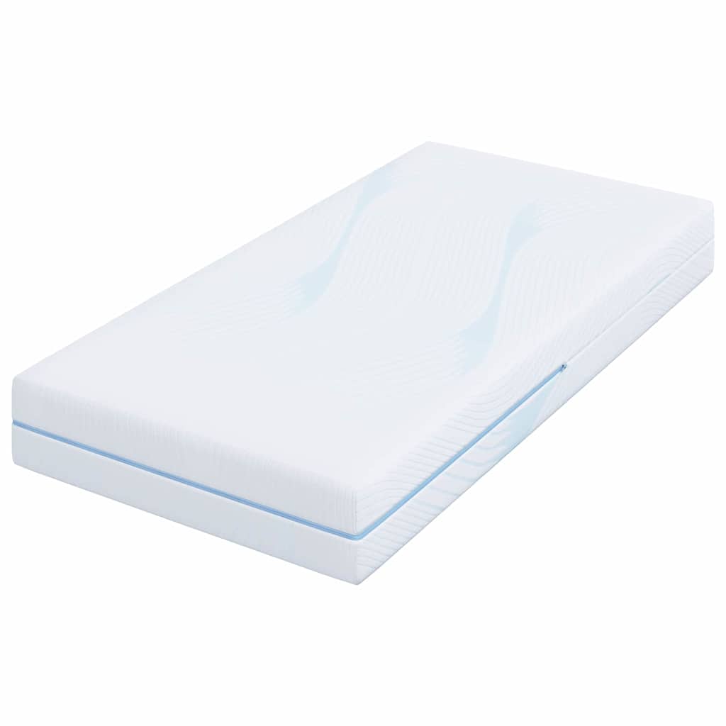 vidaXL Mattress White 80 x 200 cm Jacquard fabric