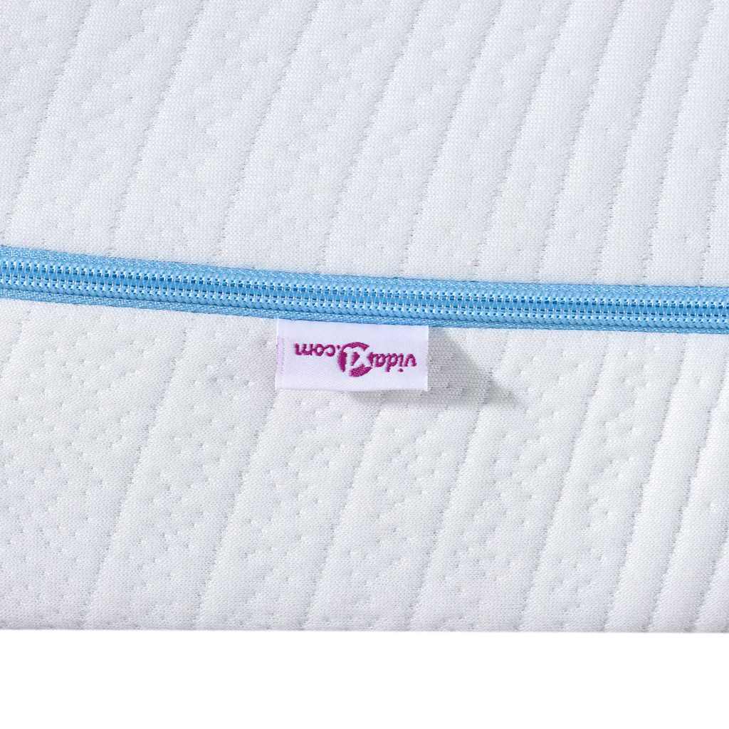 vidaXL Mattress White 80 x 200 cm Jacquard fabric
