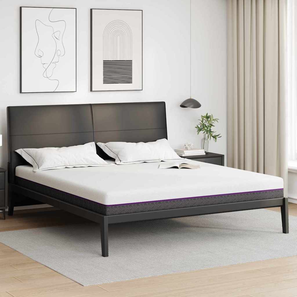 vidaXL Matras Wit en Grijs 80 x 160 cm Jacquard stof