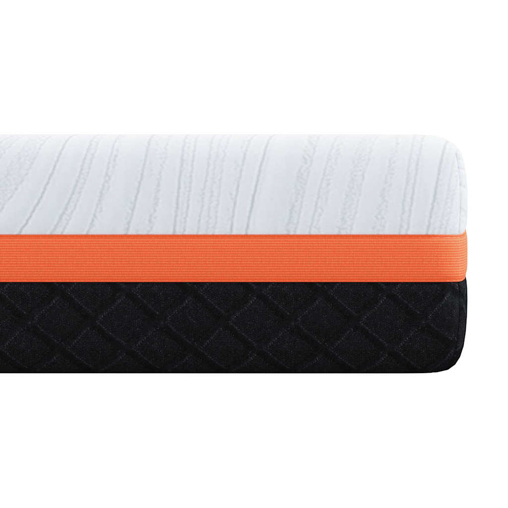 vidaXL Mattress White and Black 80 x 160 cm Jacquard fabric